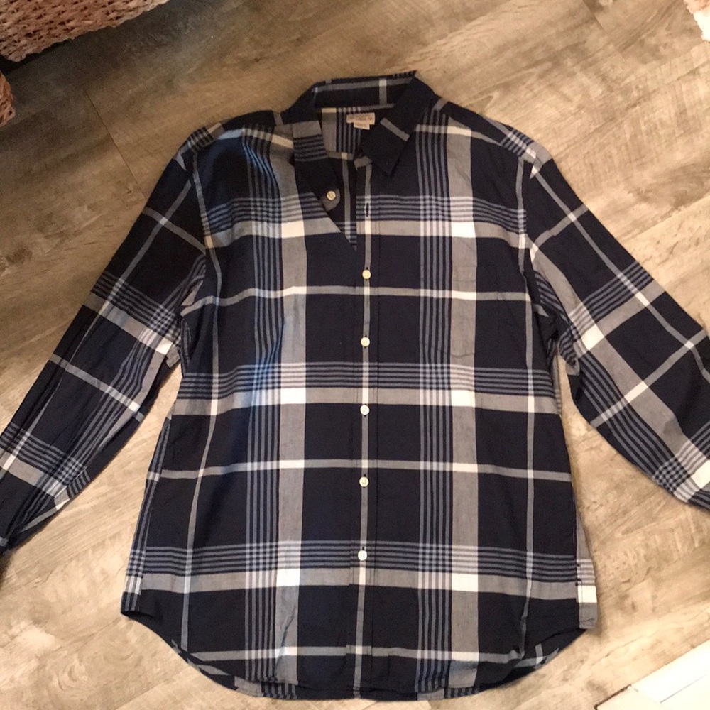 J. Crew plaid button up shirt